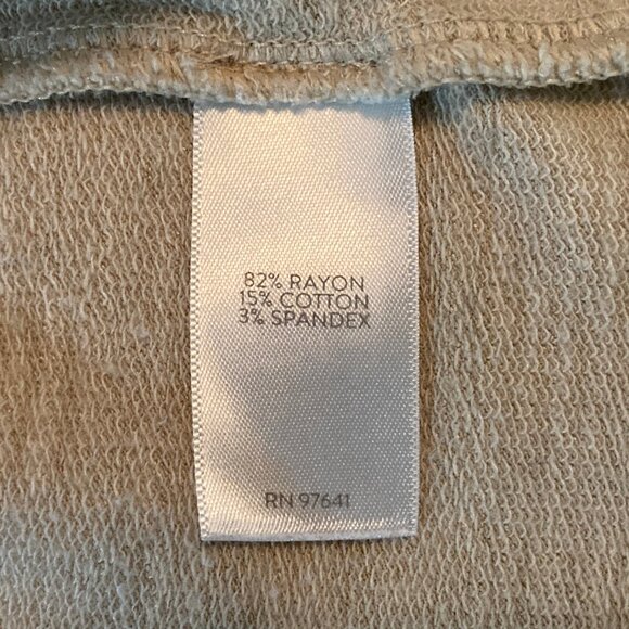 Lovely J.Jill Pure Jill Teal Blue Tan Tunic Boatneck Large - Picture 9 of 10